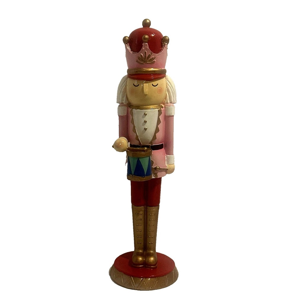 Pink‎ Nutcracker Sugarplum Dreams Christmas Holiday Decor Figurine 14 Inch